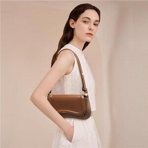 Small Shoulder Bag Trendy Brown